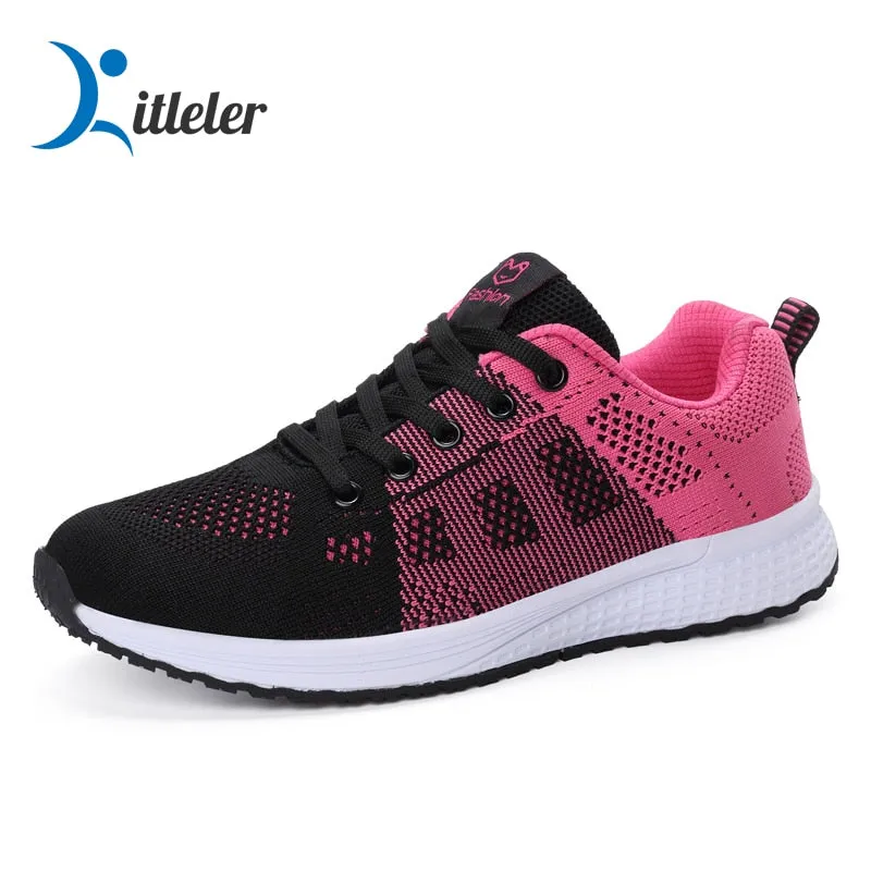 Breathable Sport Running Shoes for Women Lightweight Mesh Walking Shoes Trainers Workout Sneakers Gym Jogging Sneakers Female