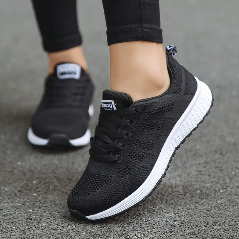 Breathable Sport Running Shoes for Women Lightweight Mesh Walking Shoes Trainers Workout Sneakers Gym Jogging Sneakers Female