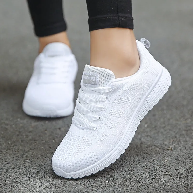 Breathable Sport Running Shoes for Women Lightweight Mesh Walking Shoes Trainers Workout Sneakers Gym Jogging Sneakers Female