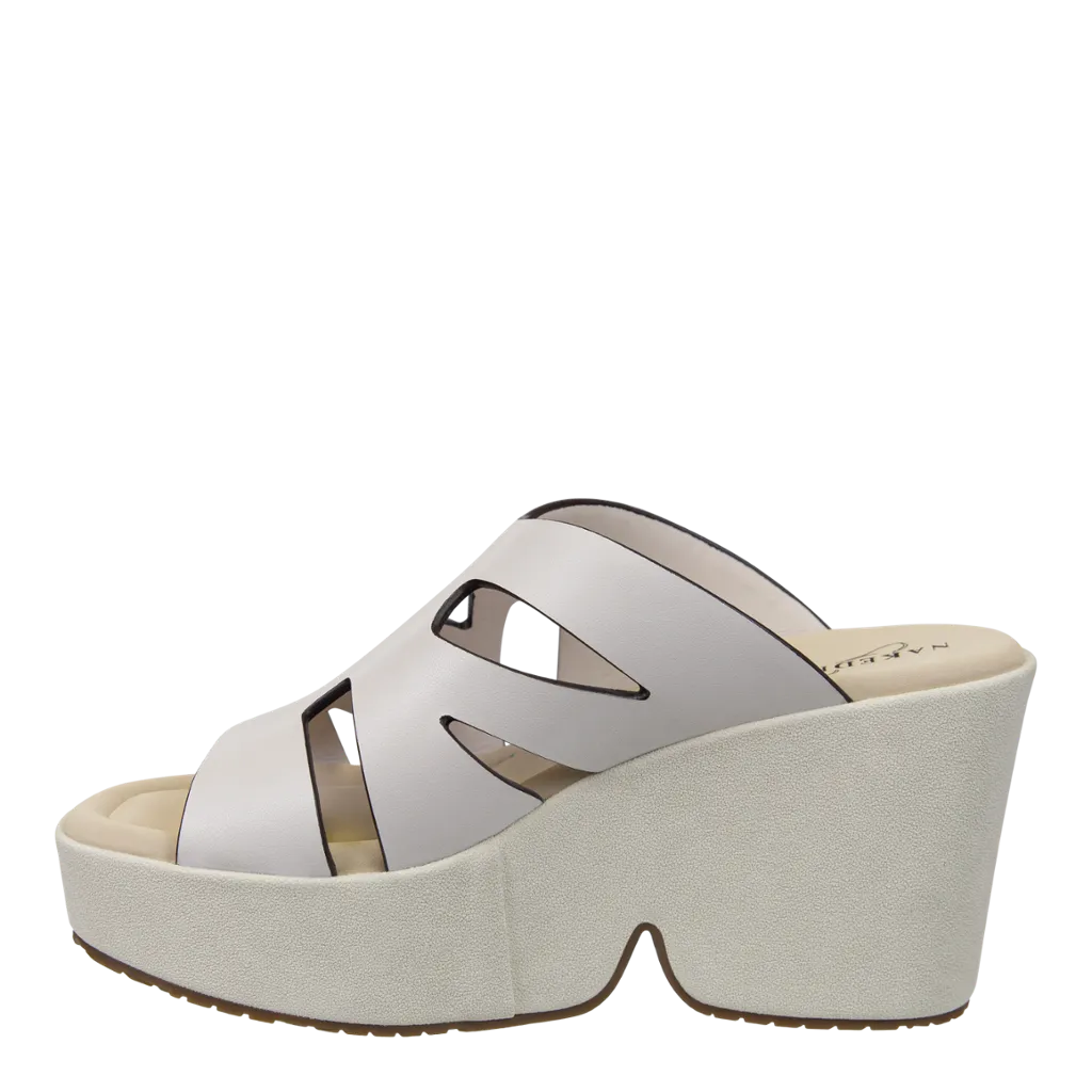 BRIO in WHITE Heeled Sandals