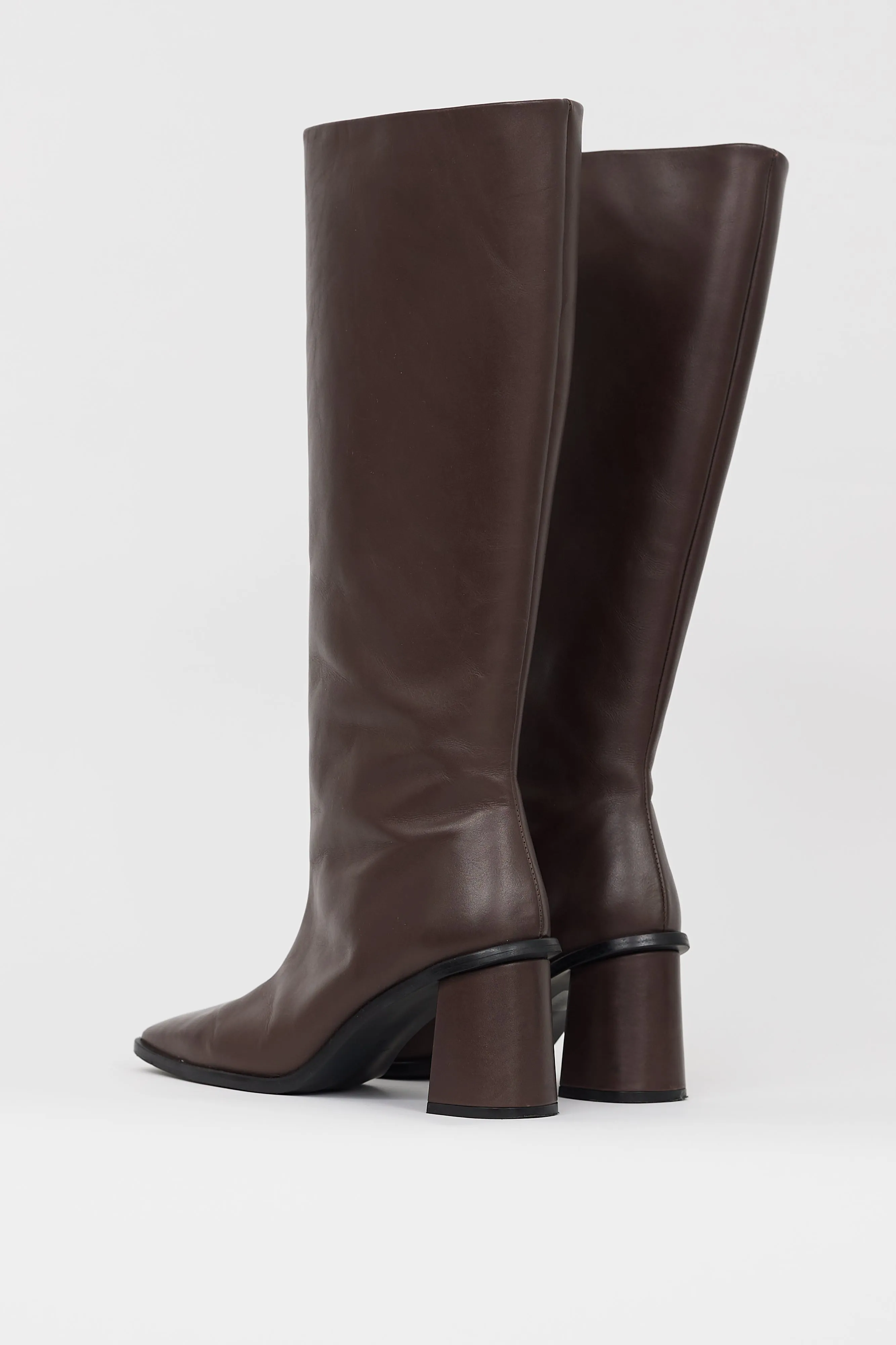 Brown Leather Knee High Lorca Boot