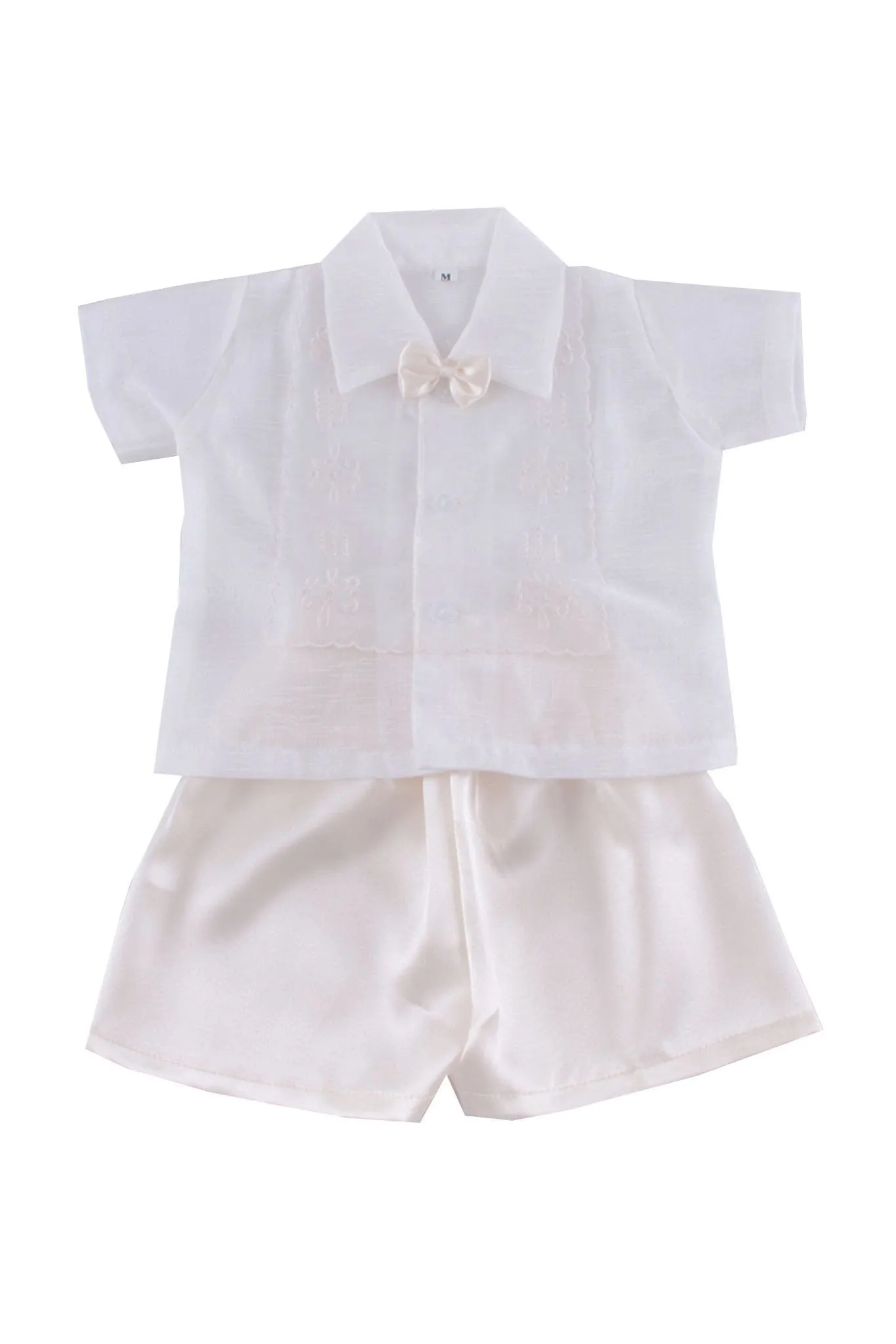 BS02 - Boys' Baptism Barong Set Beige