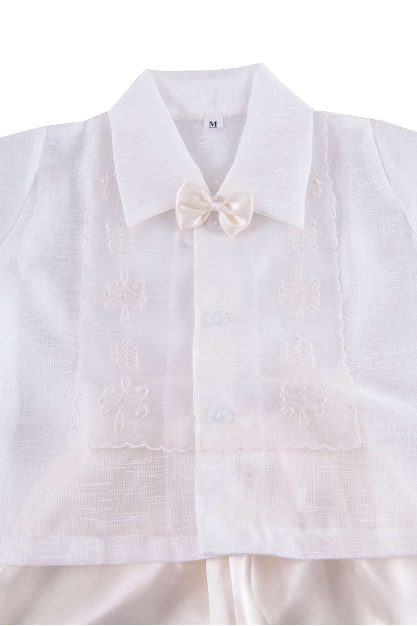 BS02 - Boys' Baptism Barong Set Beige