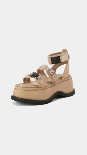 Buckles Platform Sandals