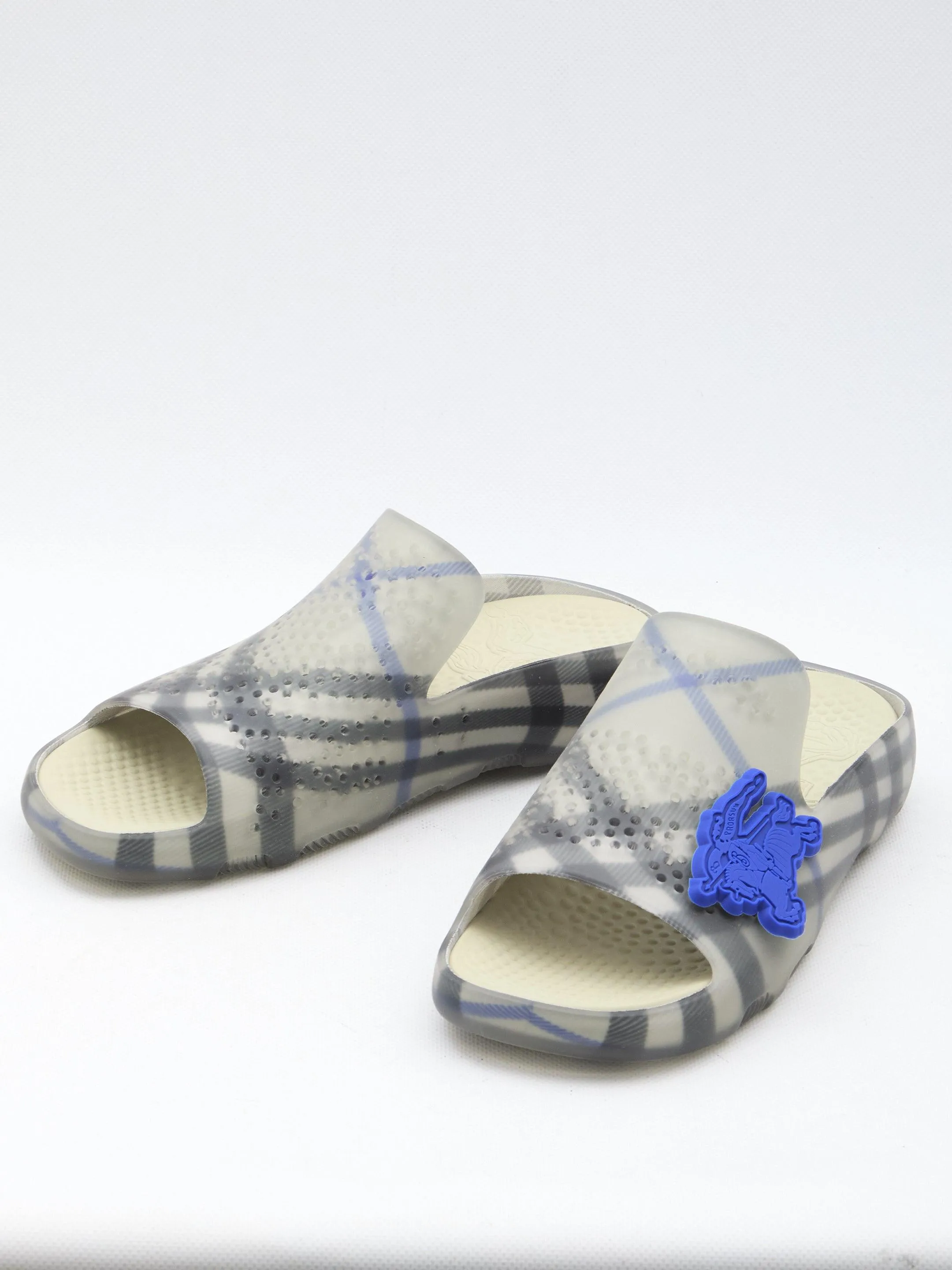 Burberry Check Rubber Stingray Slippers