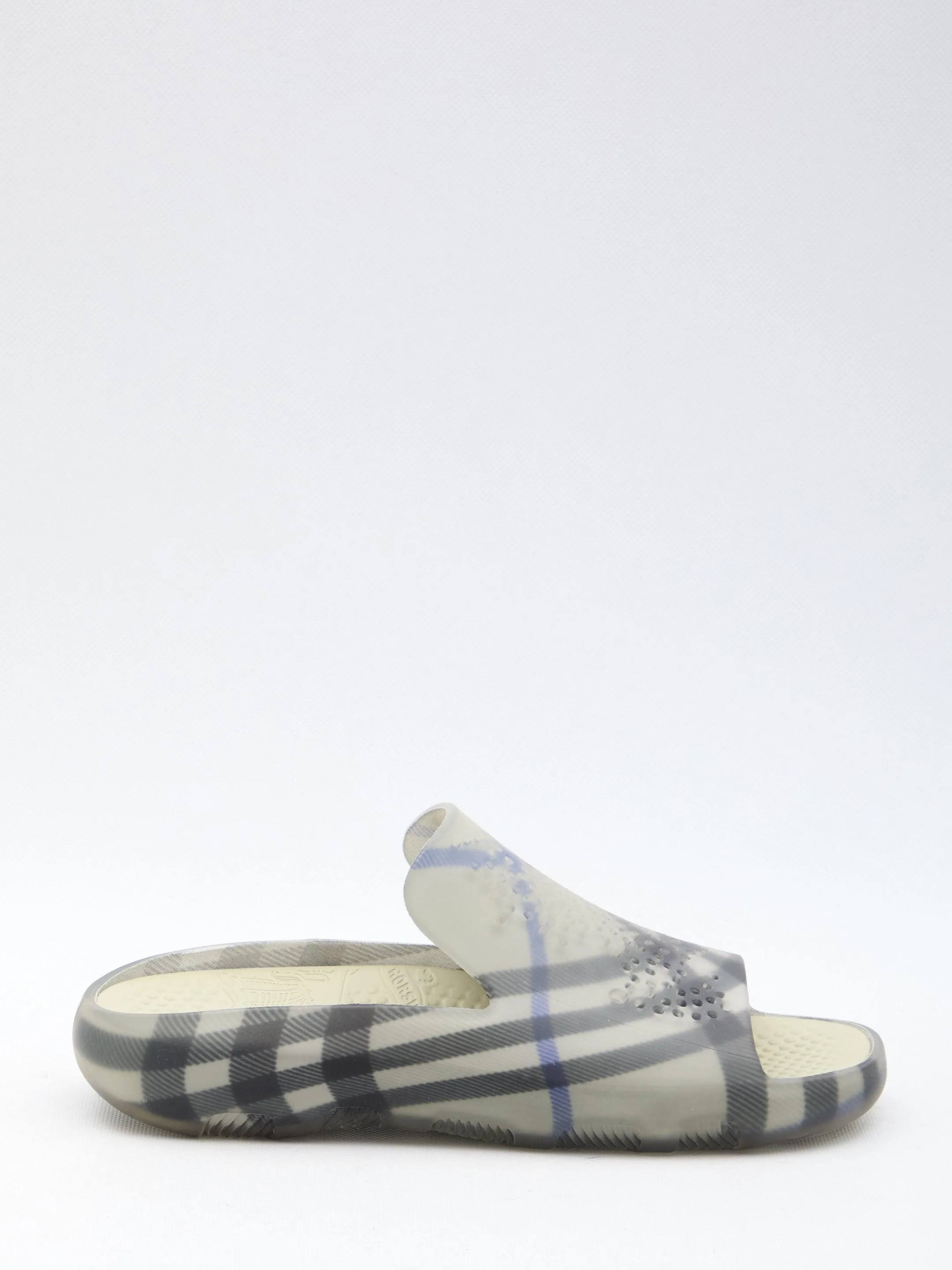 Burberry Check Rubber Stingray Slippers