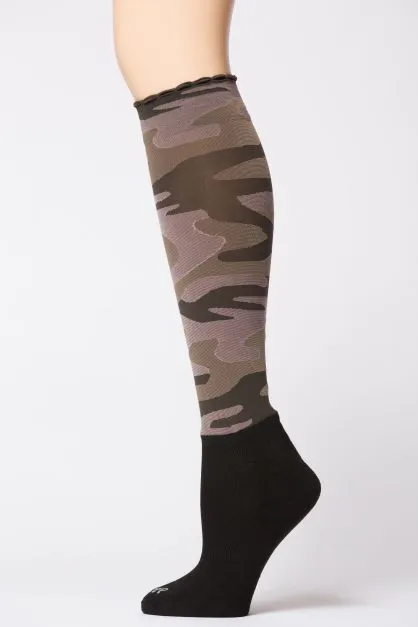 Camo Pattern Knee Hi's - Socks