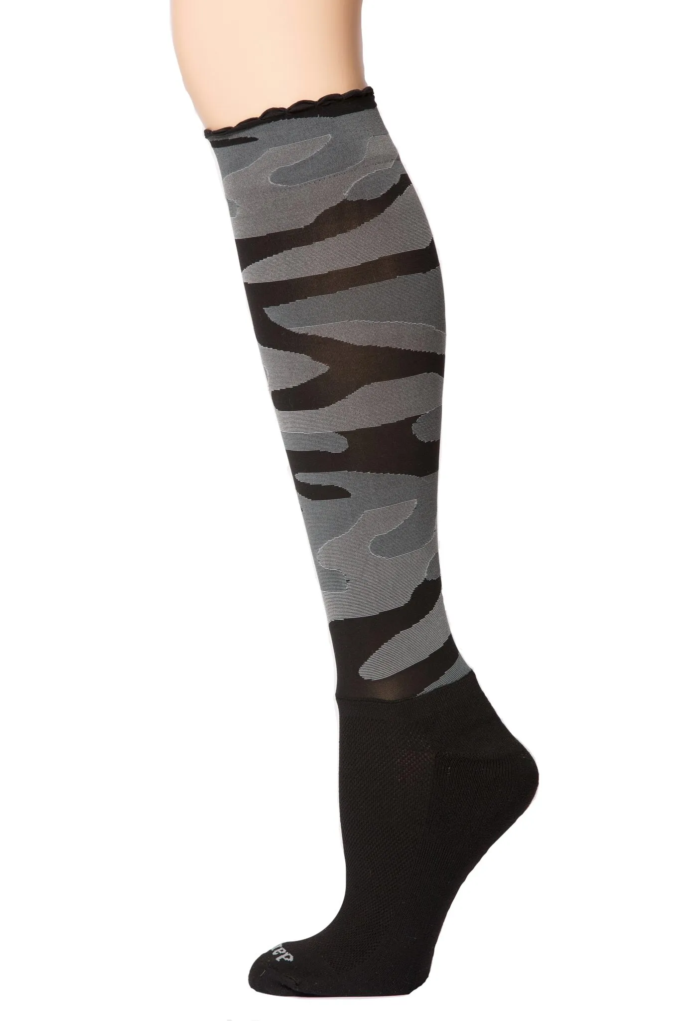 Camo Pattern Knee Hi's - Socks