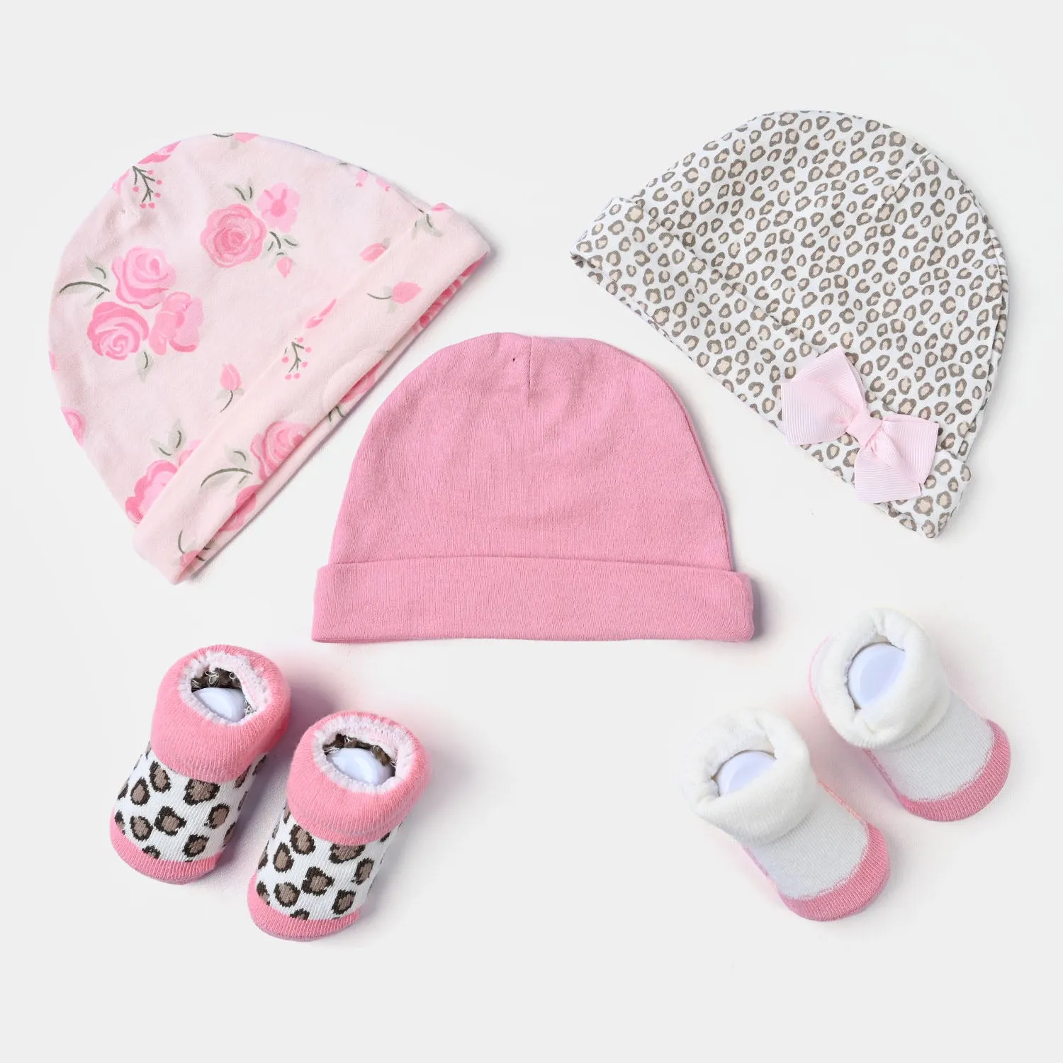 Cap With Socks 5PCs Set For Kids