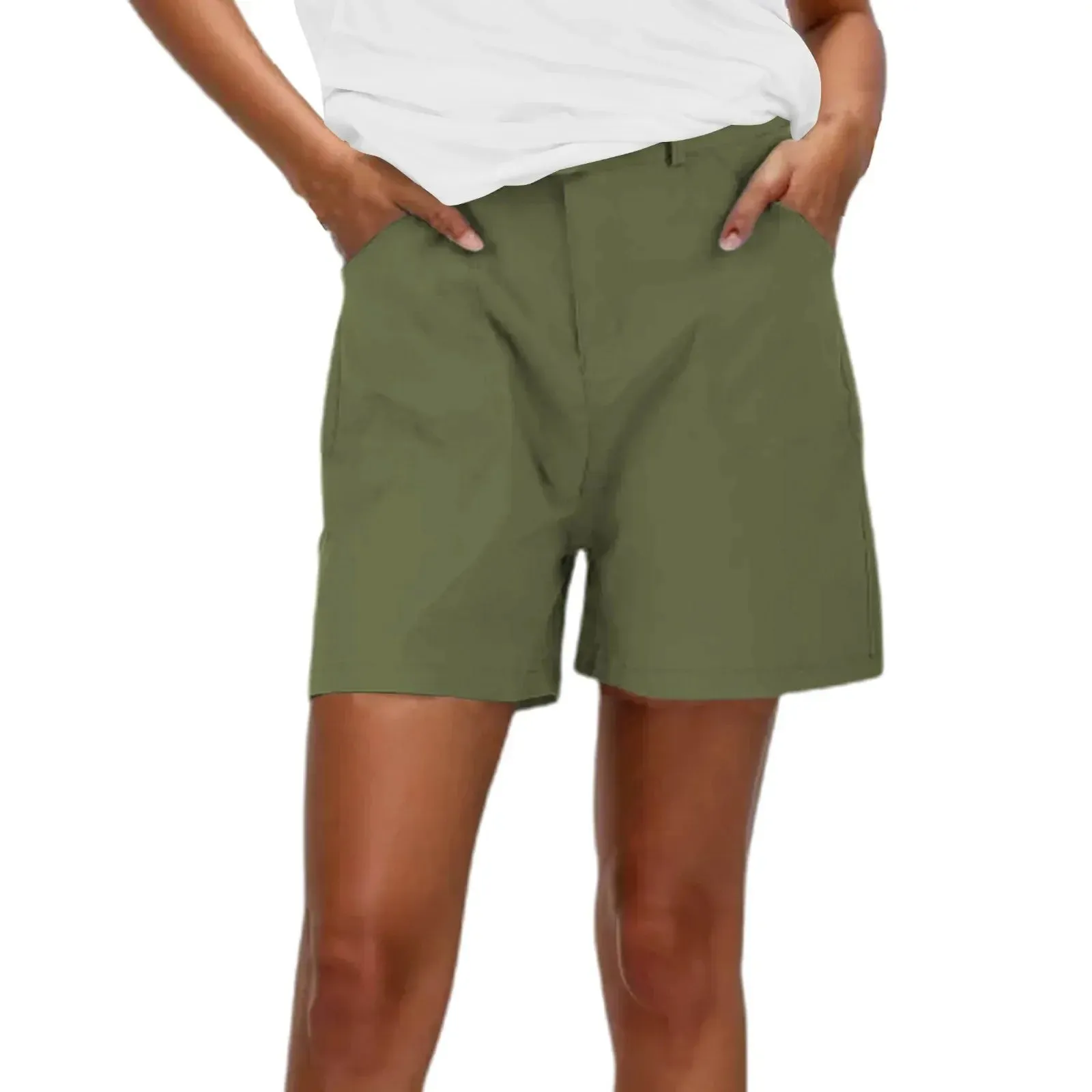 Casual Athletic Chino Stretch Twill Regular Fit Hiking Short for Summer