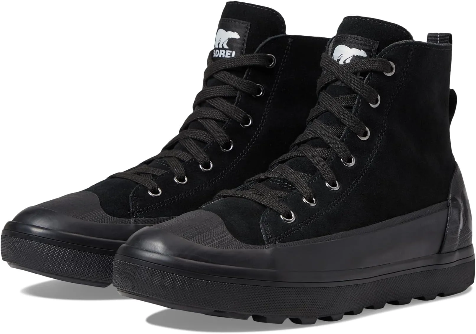 Cheyanne Metro II Sneaker WP SOREL Lace-up Boots, Black/Sea Salt