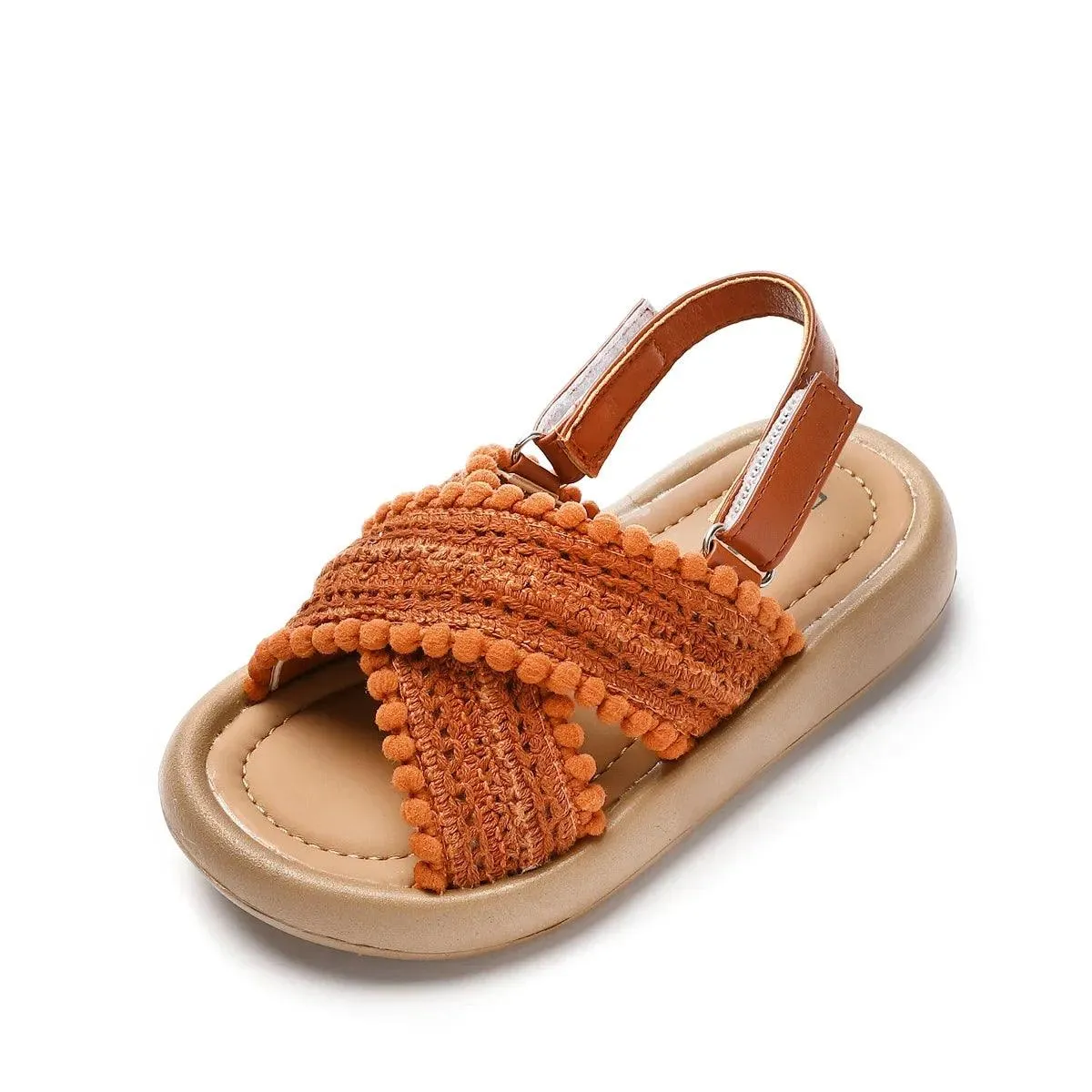 Children's Casual Shoes: Cross Pattern Sandals for Girls - TSS304