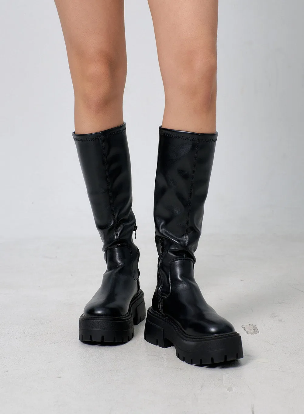 Chunky Platform Knee High Boots BJ331