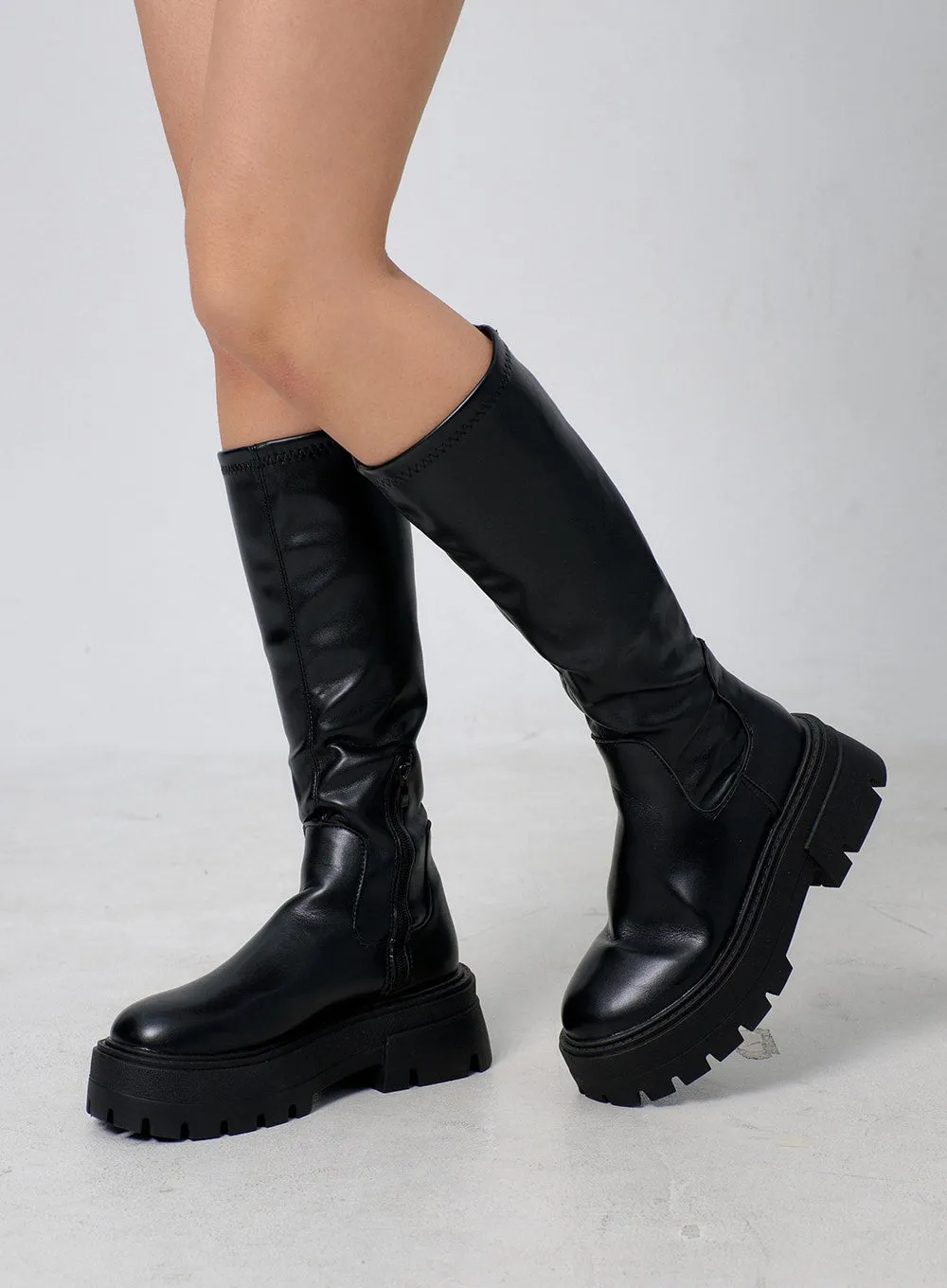 Chunky Platform Knee High Boots BJ331