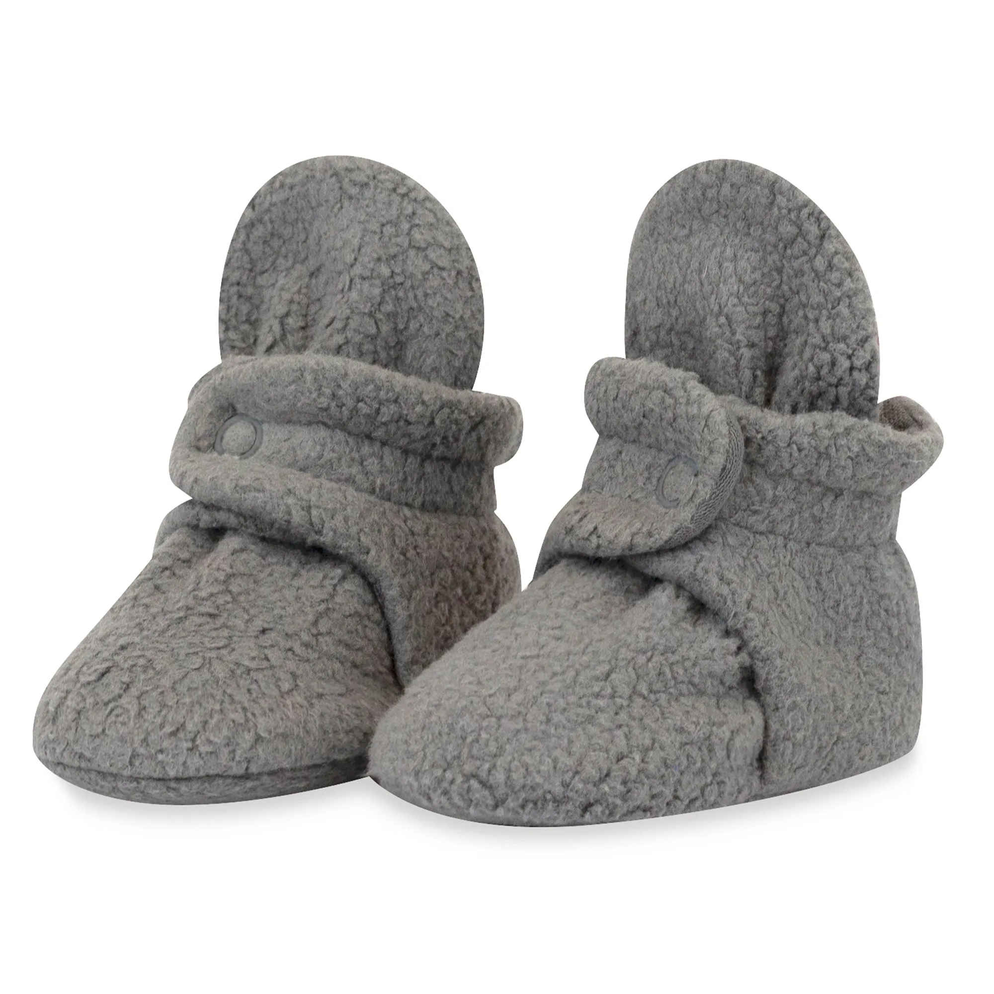 Cozie Fleece Baby Bootie 3 Pack - Black/Gray/Olive