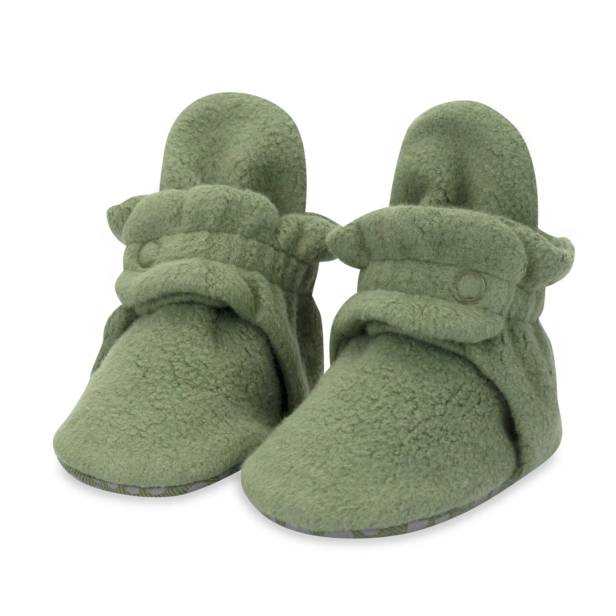 Cozie Fleece Baby Bootie 3 Pack - Black/Gray/Olive