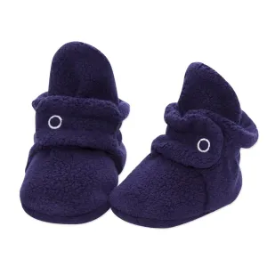 Cozie Fleece Baby Booties - Navy