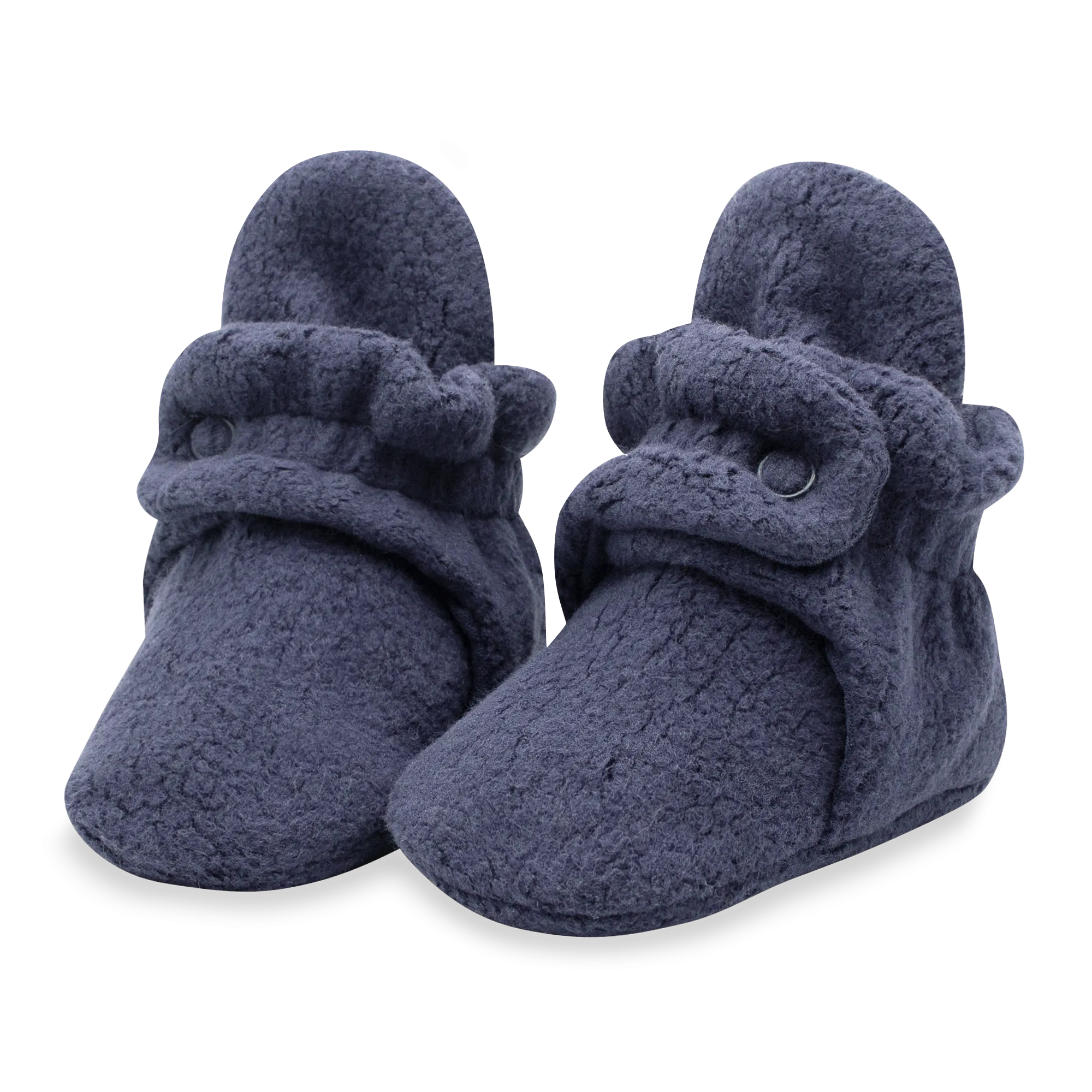 Cozie Fleece Gripper Baby Bootie - Denim Navy