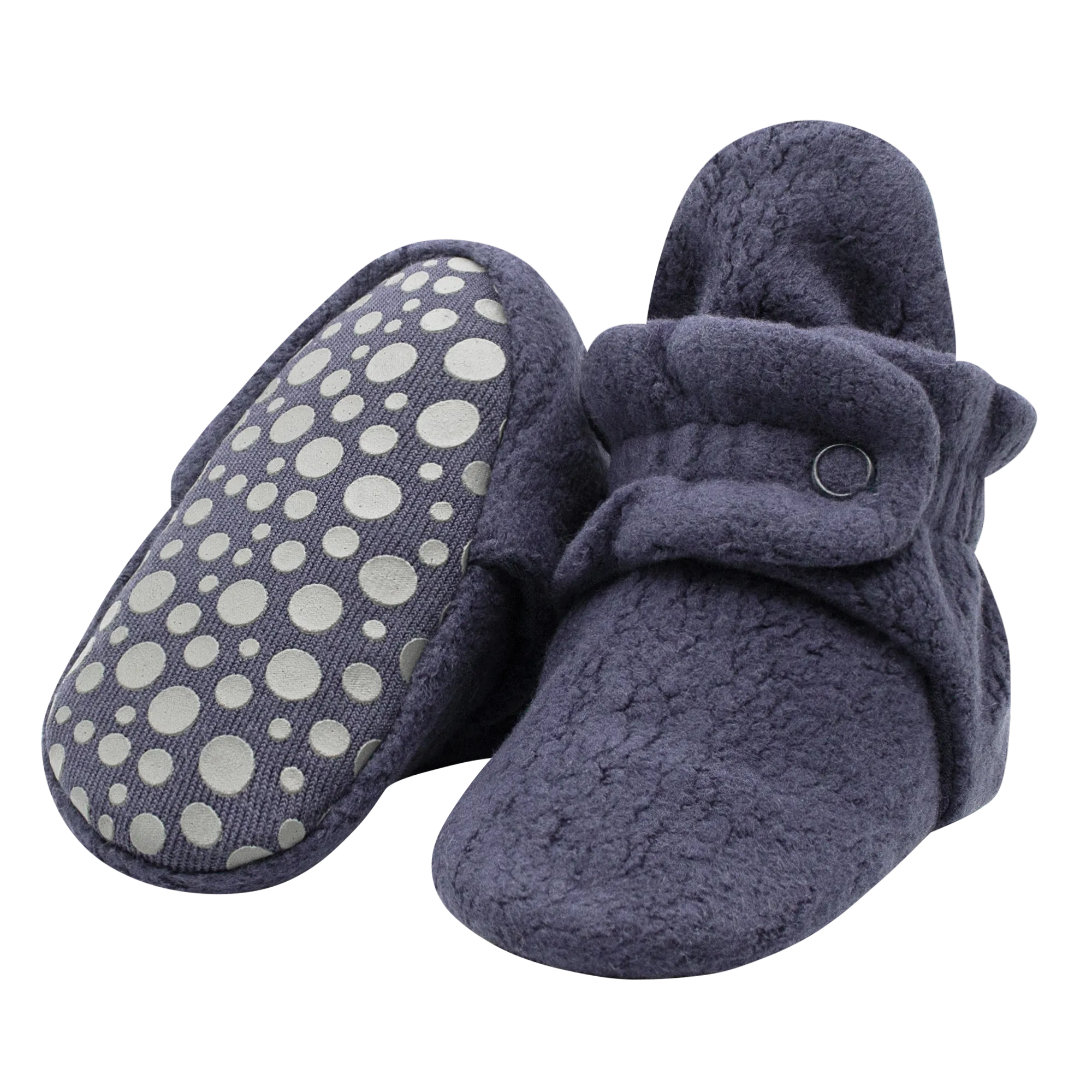 Cozie Fleece Gripper Baby Bootie - Denim Navy