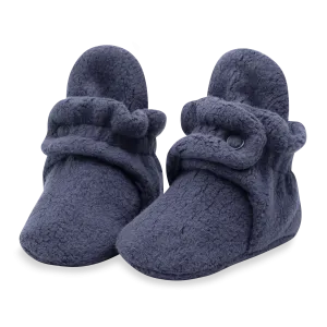 Cozie Fleece Gripper Baby Bootie - Denim Navy