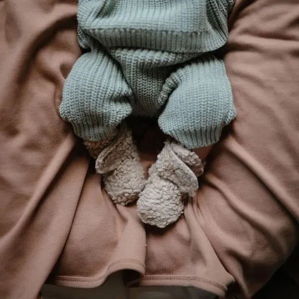 Cozy Baby Booties - Oatmeal