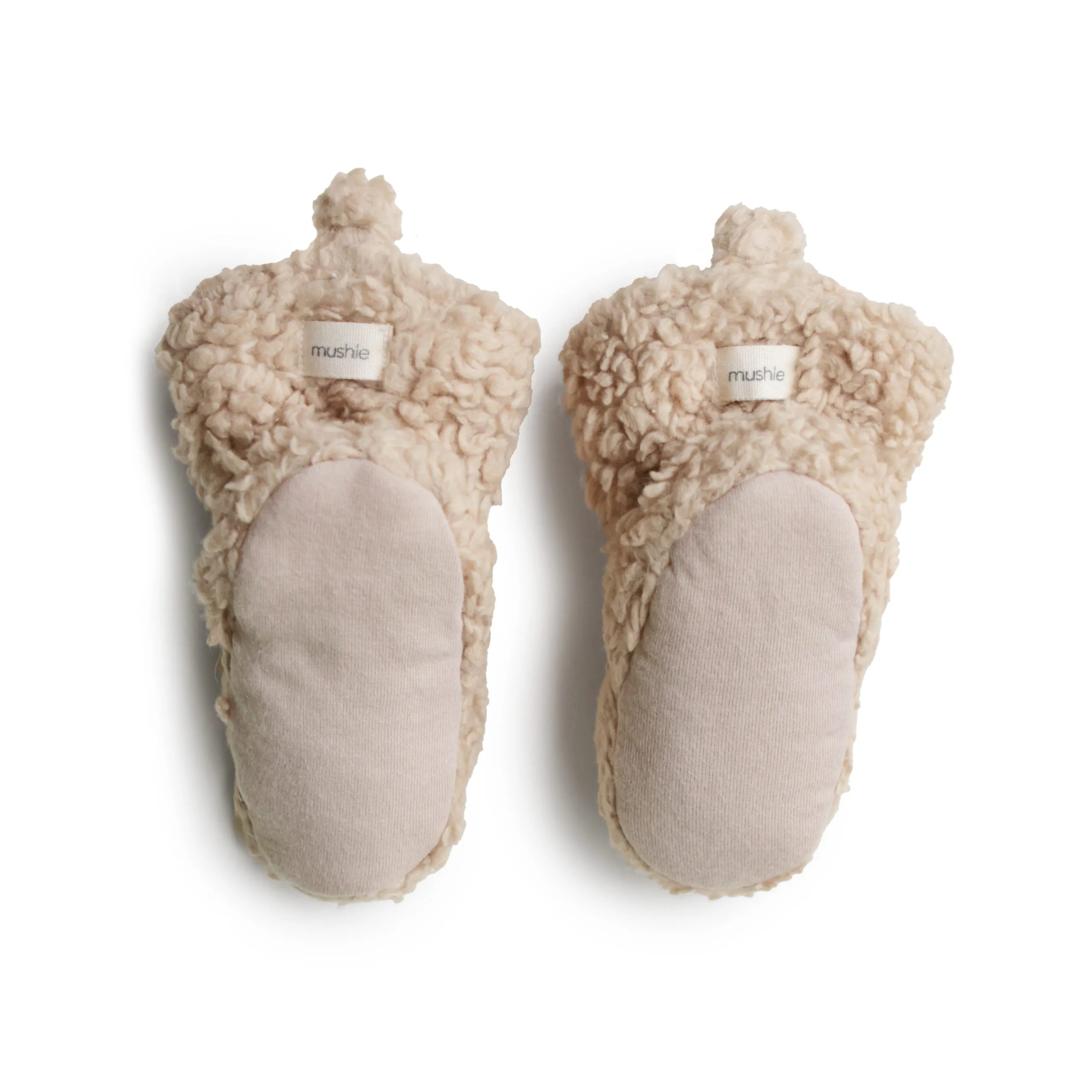 Cozy Baby Booties - Oatmeal