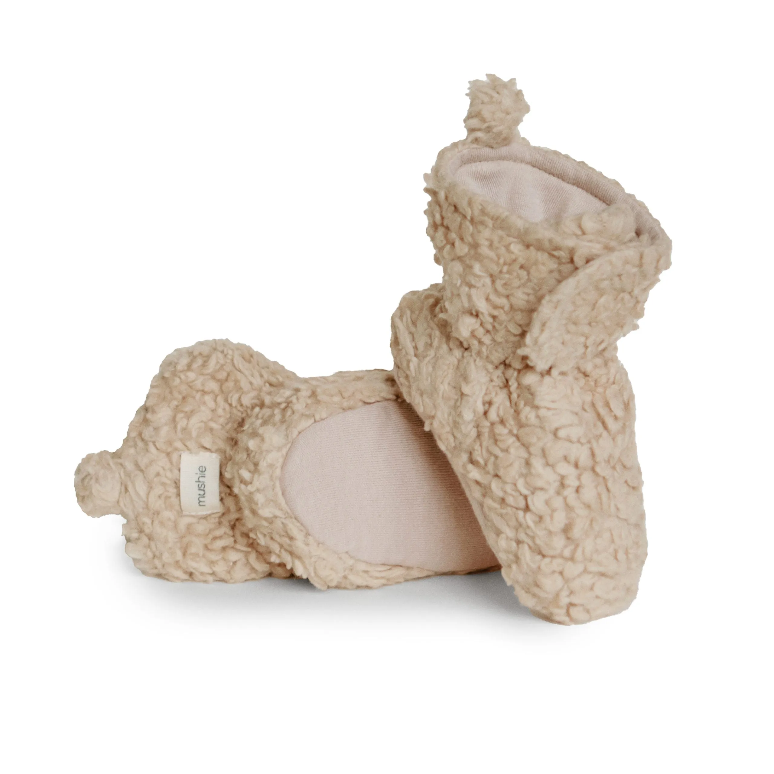 Cozy Baby Booties - Oatmeal