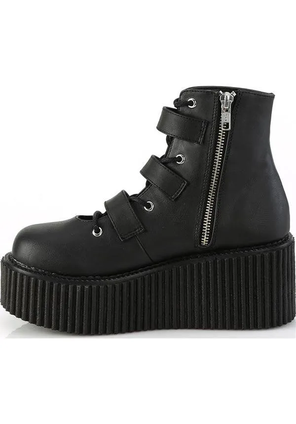 CREEPER-260 [Black Vegan Leather] | BOOTS [PREORDER]