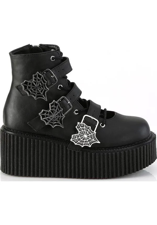 CREEPER-260 [Black Vegan Leather] | BOOTS [PREORDER]