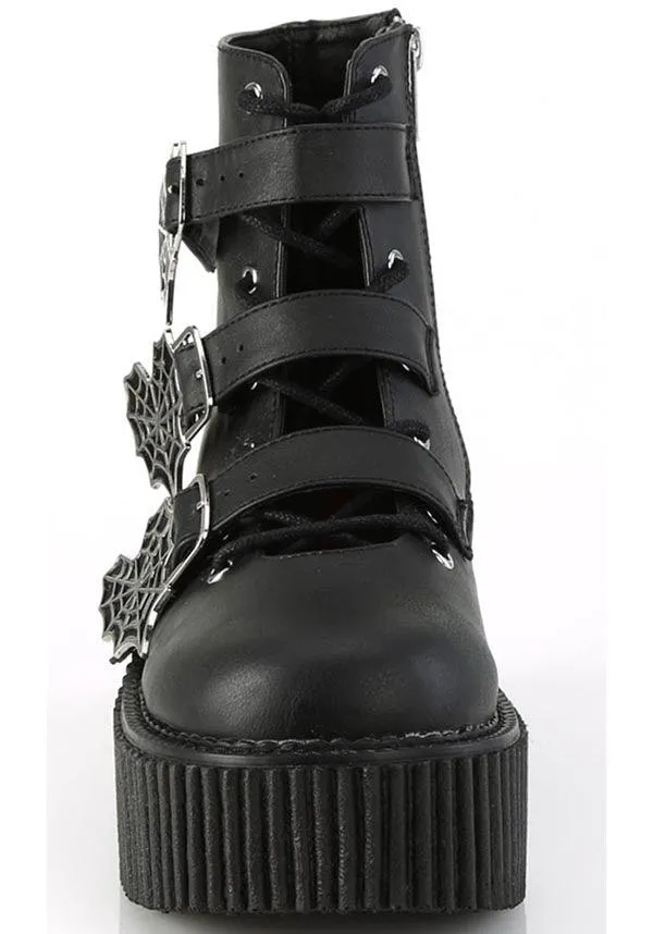 CREEPER-260 [Black Vegan Leather] | BOOTS [PREORDER]