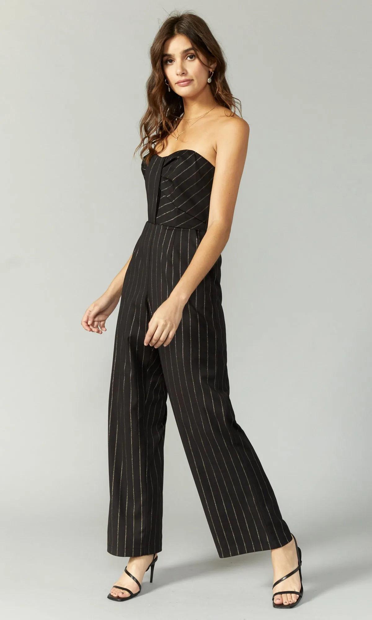 Cristal Stripe Strapless Jumpsuit - FINAL SALE