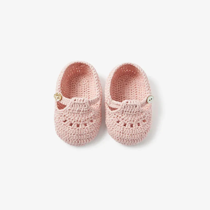 Crocheted Booties Pink