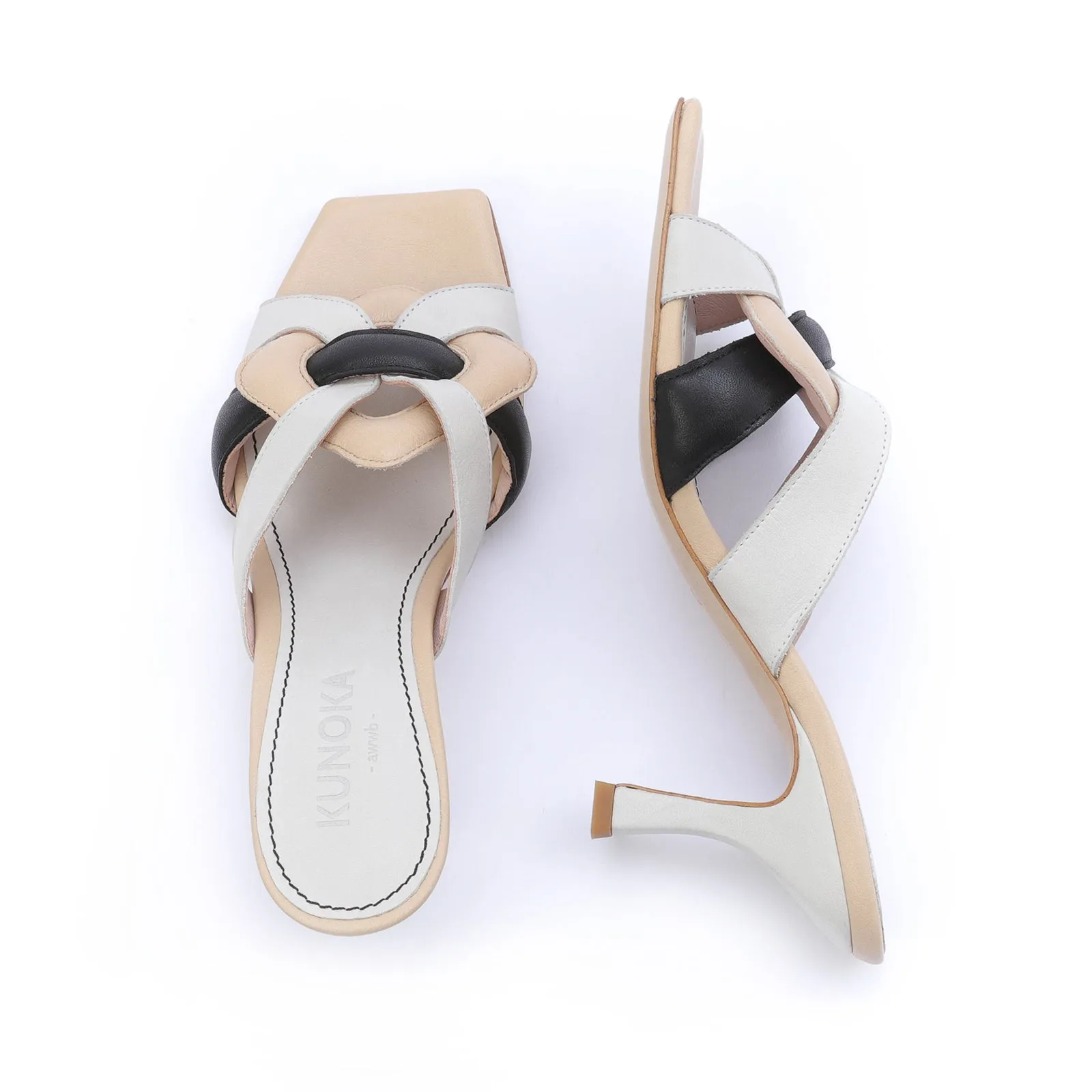 CYNTHIA high heel sandal - multi latte