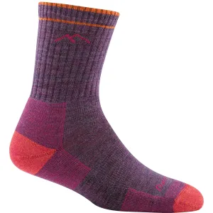 Darn Tough Women&#x27;s Hiker Micro Crew Midweight Hiking Sock Cushion Plum Heather | Buy Darn Tough Women&#x27;s Hiker Micro Crew Midweight Hiking Sock Cushion Plum Heather here | Outnorth