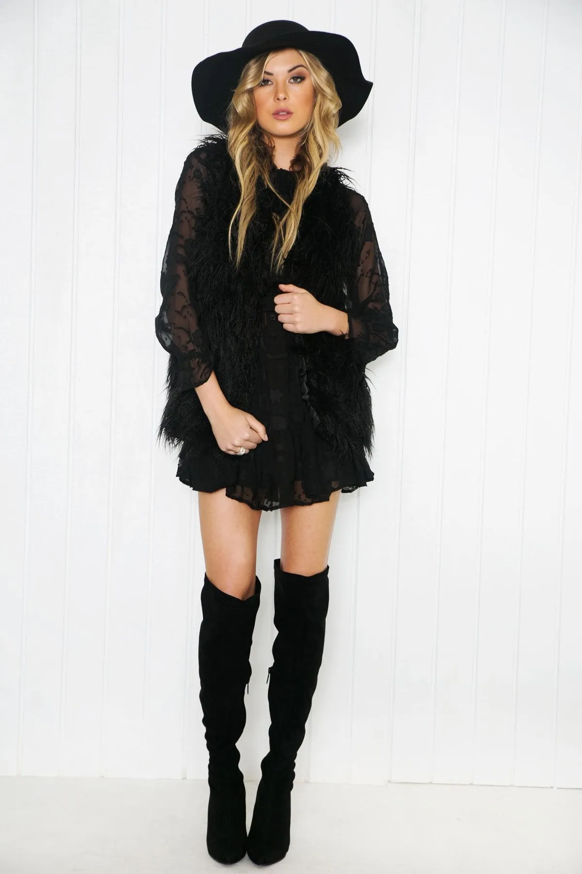 Deidra Ruffle Long Sleeve Dress