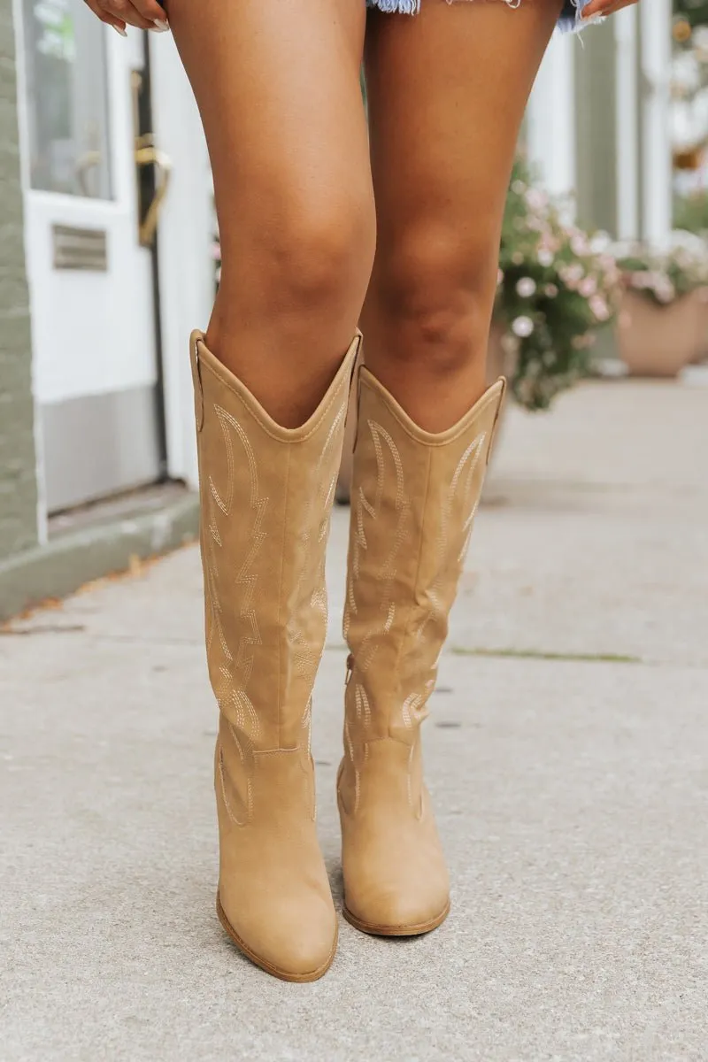 Dirty Laundry Upwind Western Boots - Camel