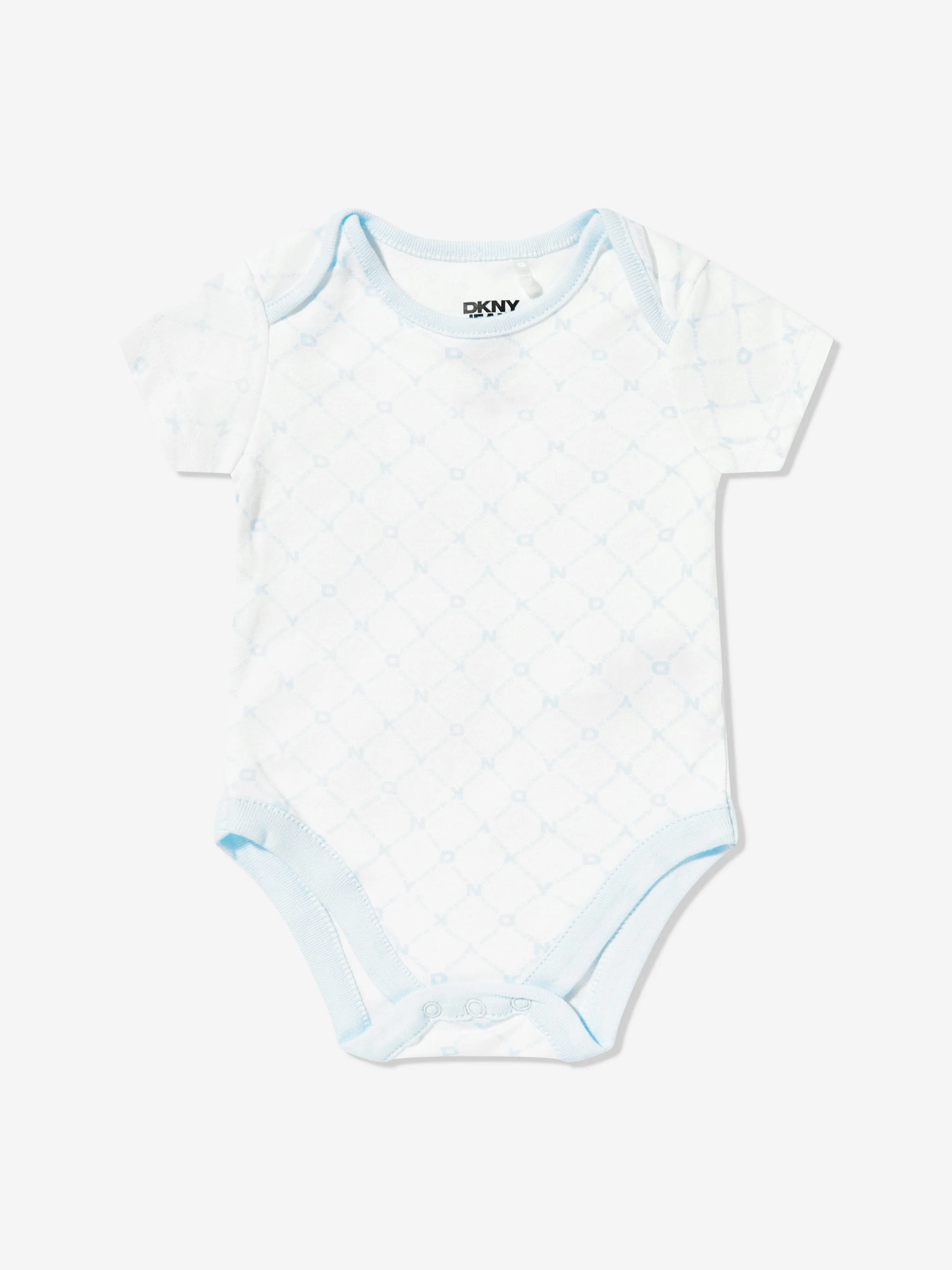 DKNY Baby Boys 4 Piece Babygrow Set in Blue