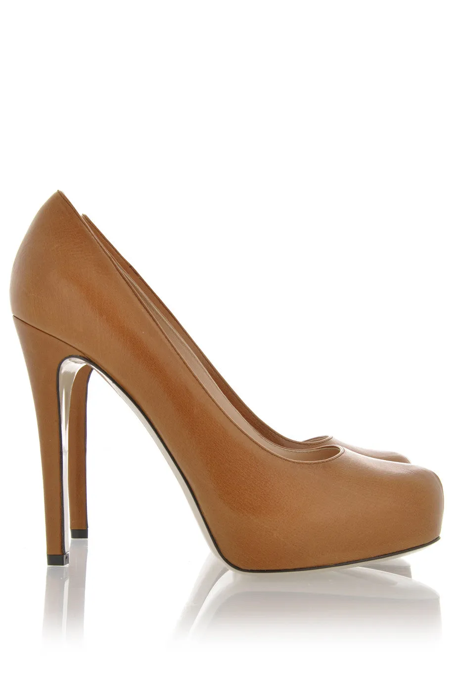 Dolce & Gabbana CARAMELLO Decollette Bufalo Leather Pumps