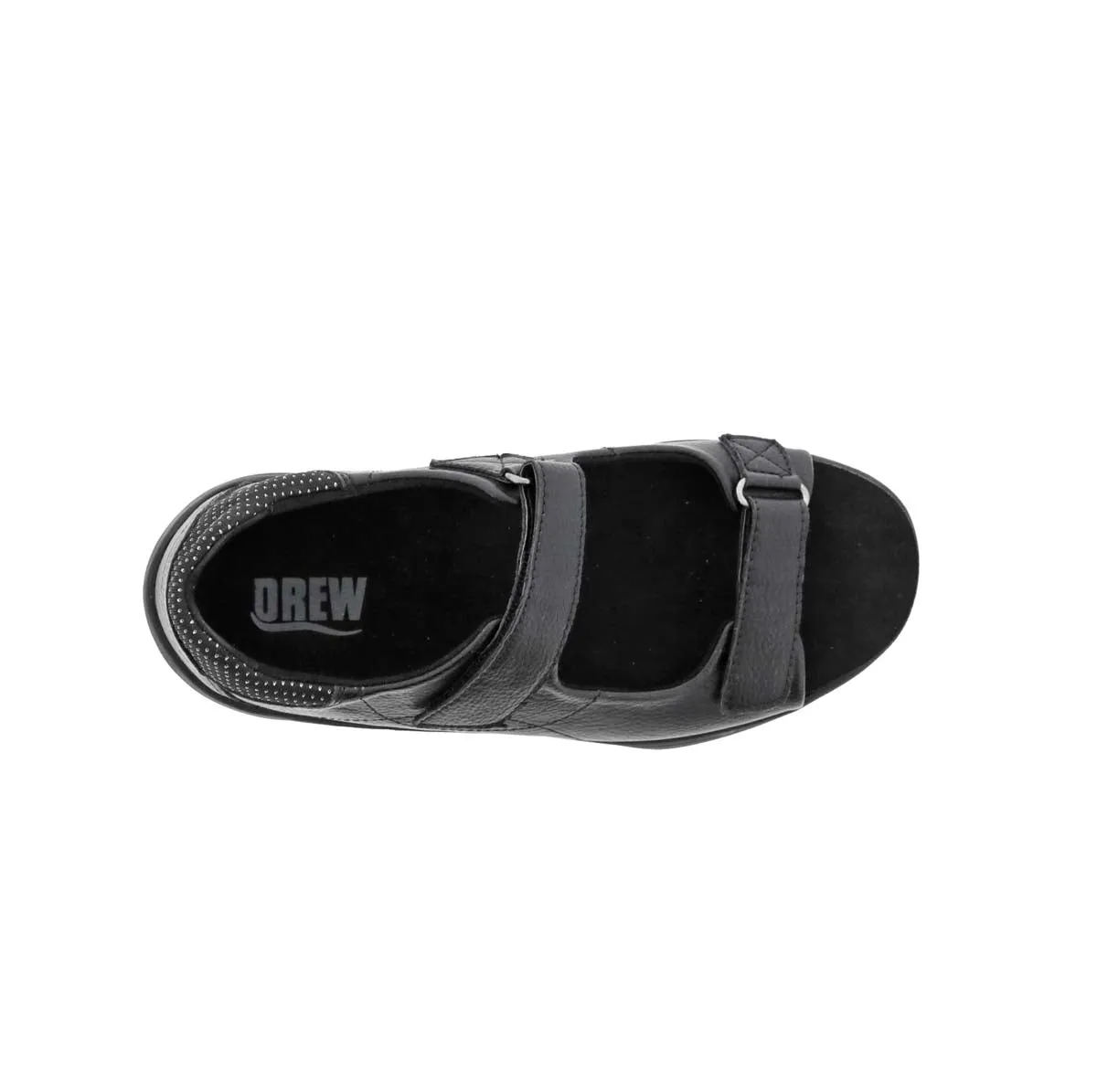 Drew Shasta Women Sandal In Black Leather