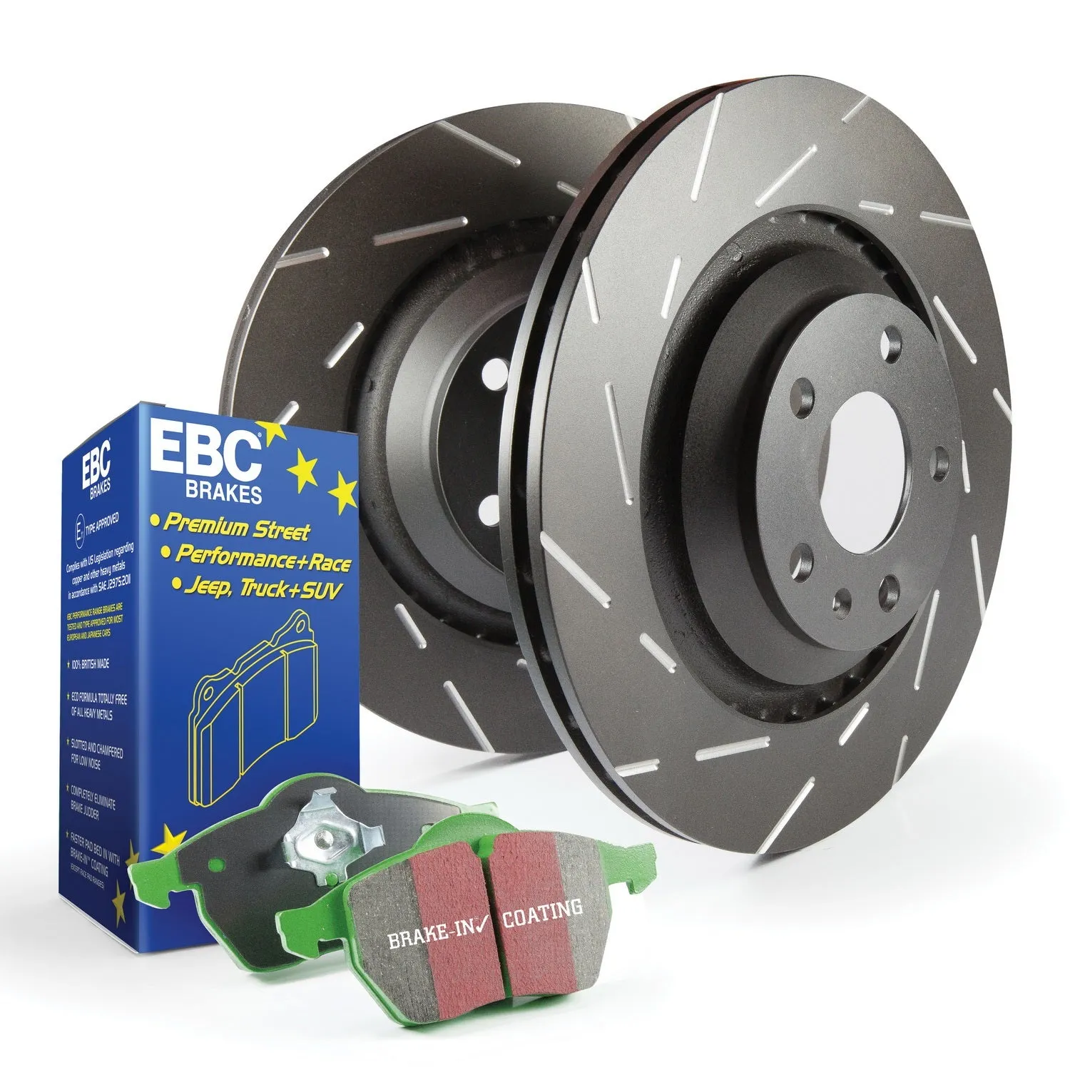 EBC Brakes S2KF1017 S2 Kits Greenstuff 2000 and USR Rotors