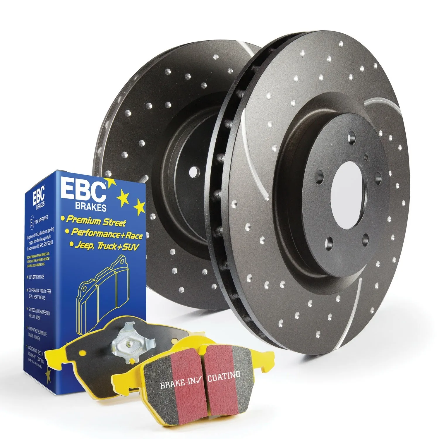 EBC Brakes S5KF1009 S5 Kits Yellowstuff And GD Rotors