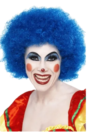 Economy Clown Wig in BLUE