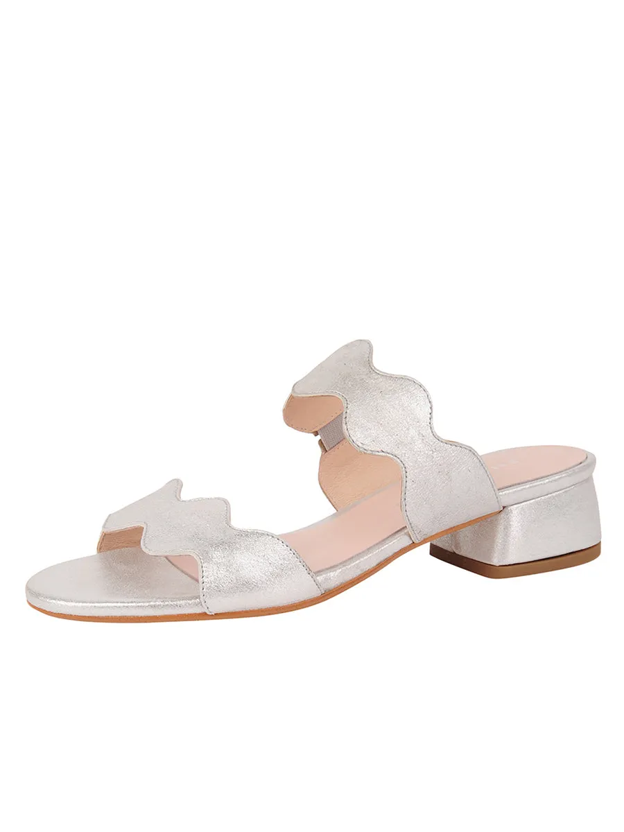 Emilia Scalloped Sandal