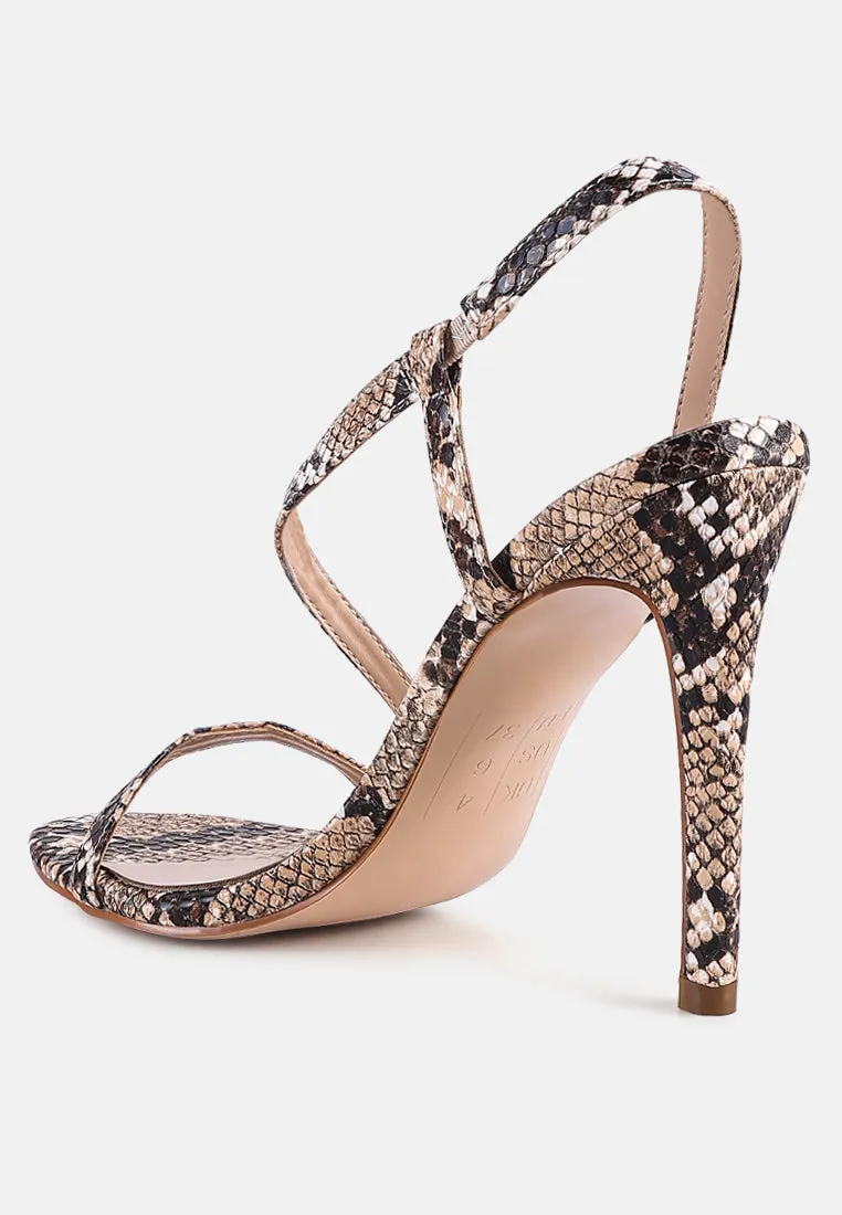 Epoque Heeled Strappy Slingback Sandals