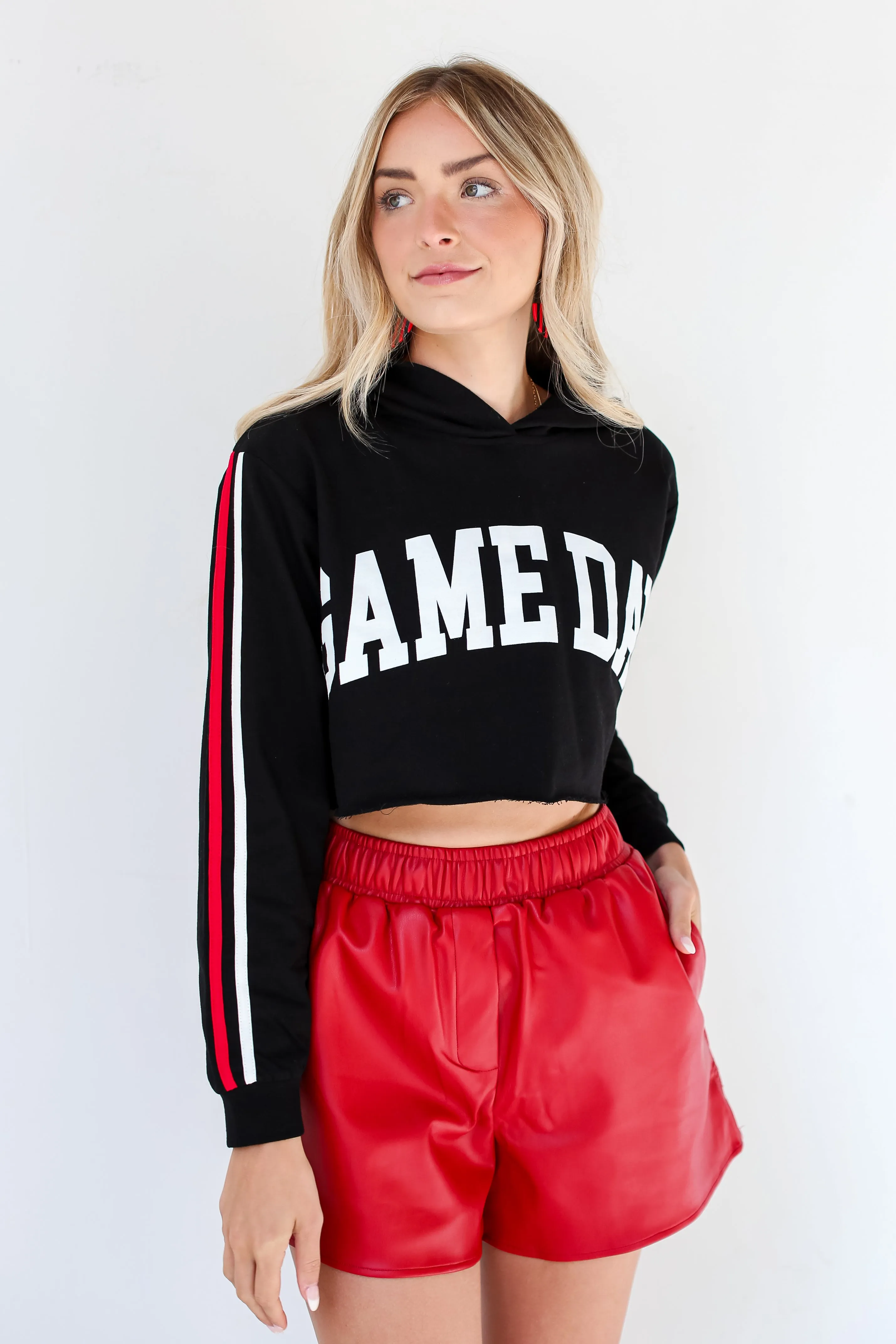 FINAL SALE - Game Day Cropped Hoodie