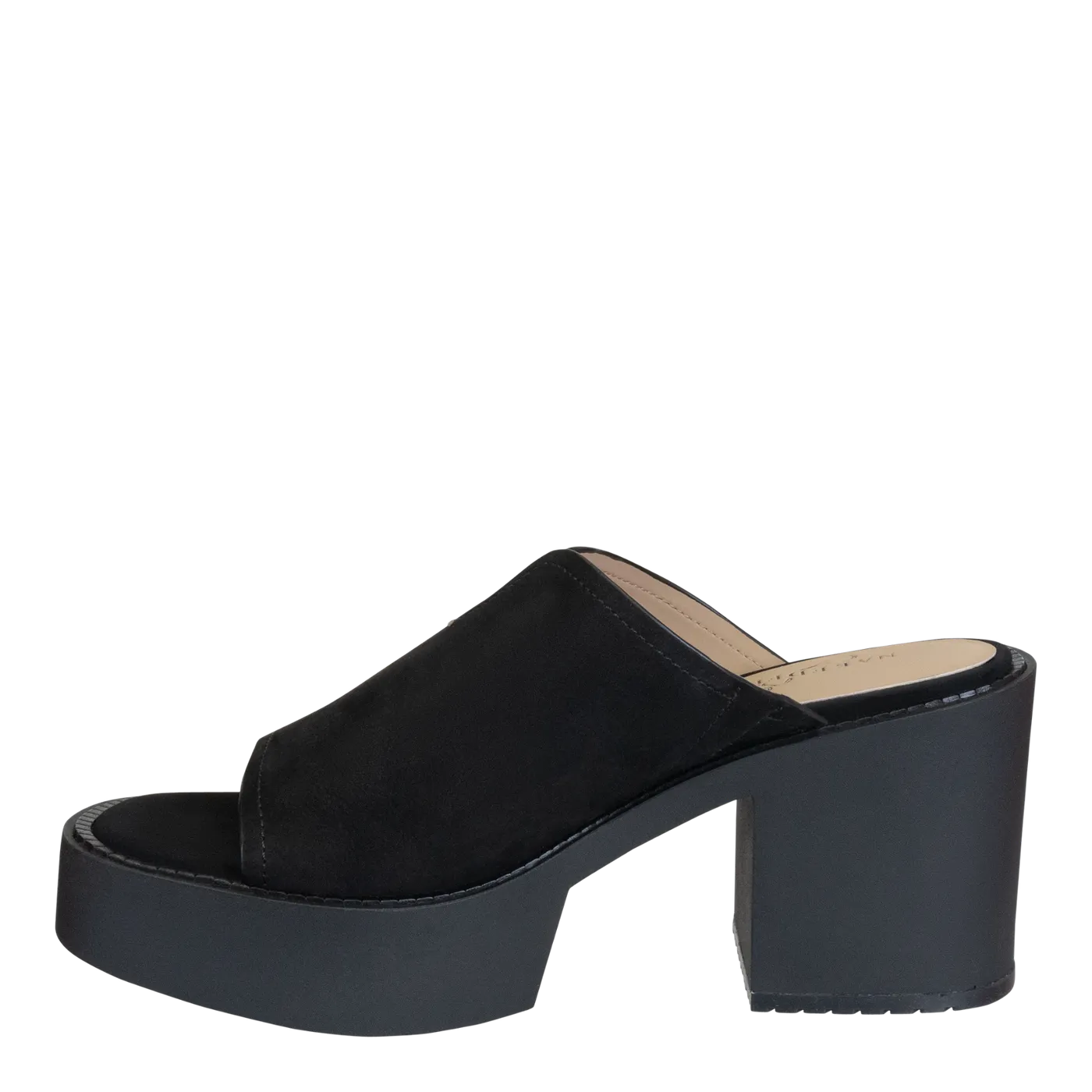 Freja Black Heeled Sandal