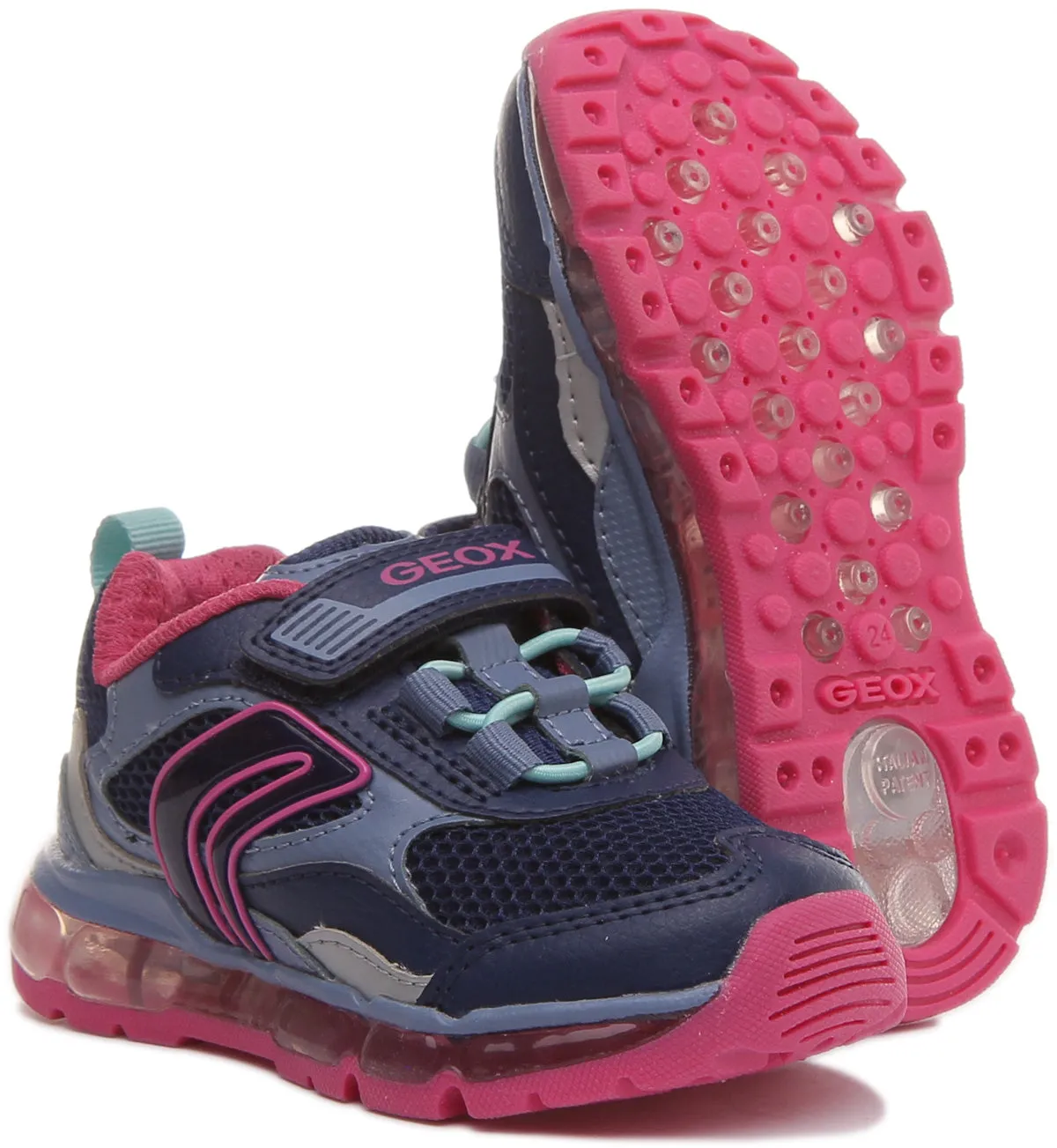 Geox J Android G.D In Navypink For Kids