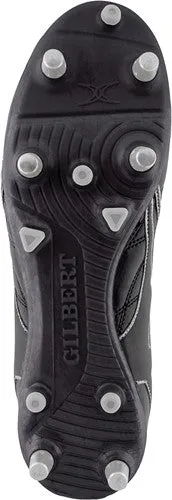 Gilbert Kaizen 1.0 Power 6S SG Rugby Boots, Black