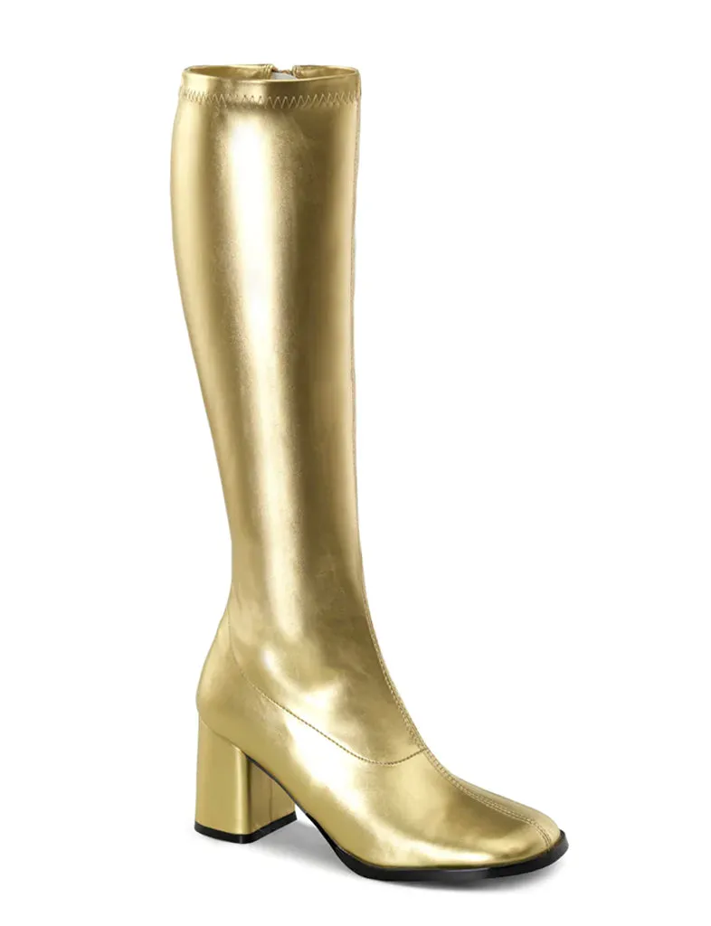 GOGO 300 BOOTS - GOLD STRETCH ✰ PRE ORDER ✰