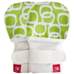 Guavamitts Baby Mittens - Bubbles Lime Mitts